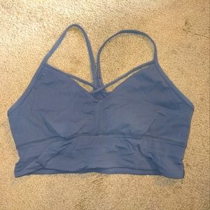 PARAGON Slate Blue Criss-Cross Sports Bra